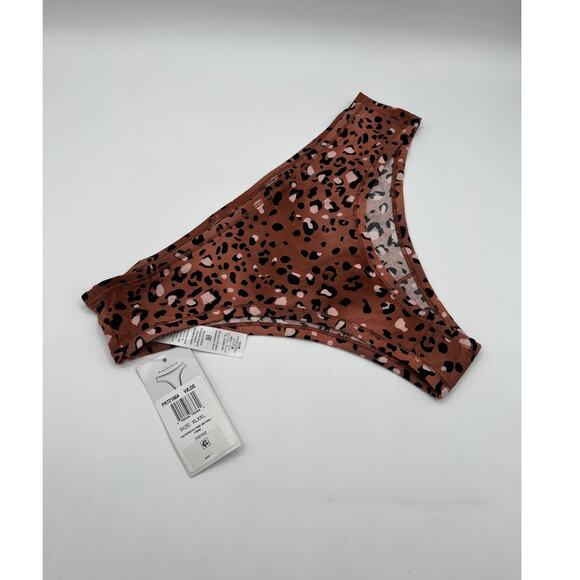 HANKY PANKY XL-XXLRGE PLAYSTRETCH PRINT NATURAL RISE THONG WILD SPOTS BROWN NWT - Picture 6 of 9